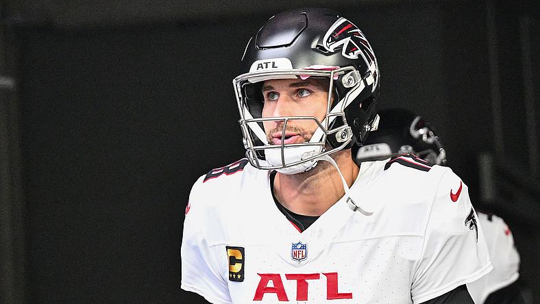 Kirk Cousins with the Falcons in 2024.