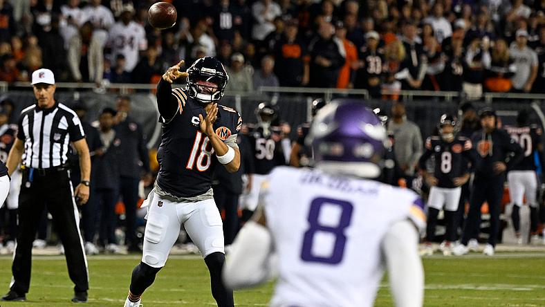 Caleb Williams against the Vikings in Week 1 of 2025