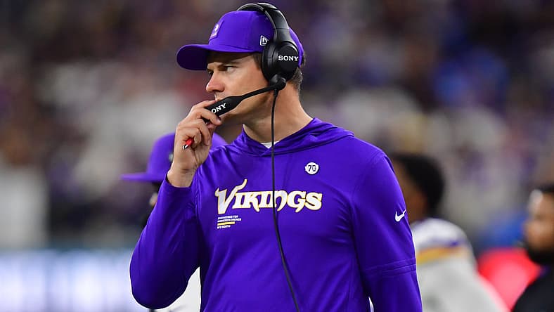 Minnesota Vikings head coach Kevin O'Connell at the Los Angeles Chargers on October 23rd, 2025.