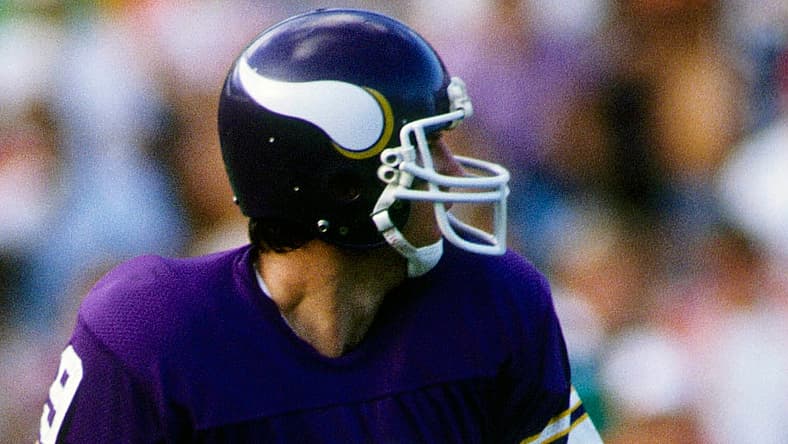Vikings QB Tommy Kramer in 1982 against the Miami Dolphins
