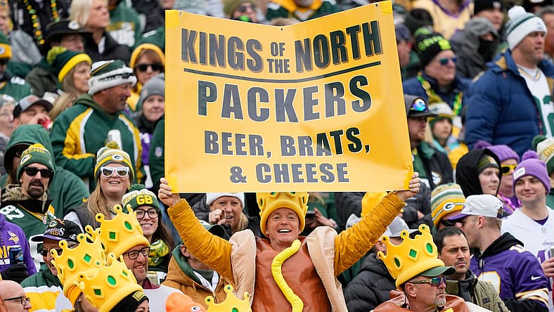 Packers fans against the Vikings in November 2025.