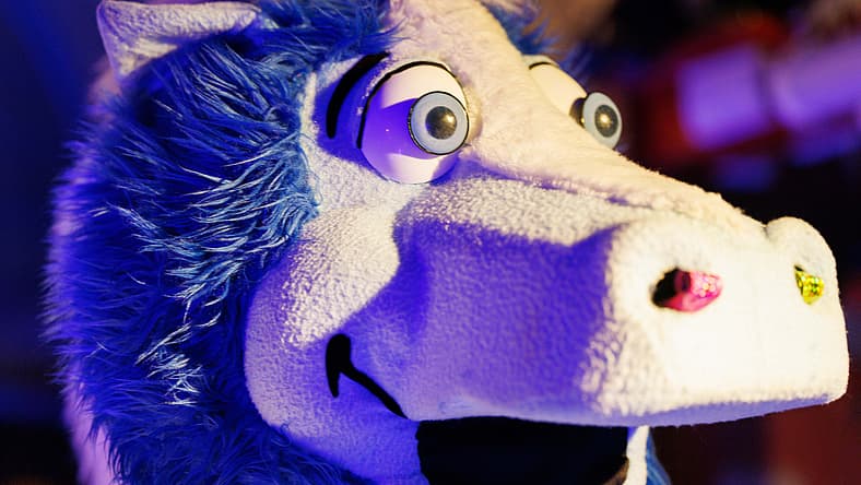 Indianapolis Colts mascot in Germany