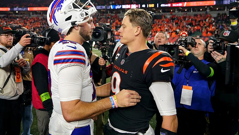 Josh Allen and Joe Burrow in 2023