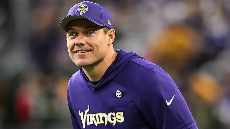 Vikings HC Kevin O'Connell in 2025, Week 18.