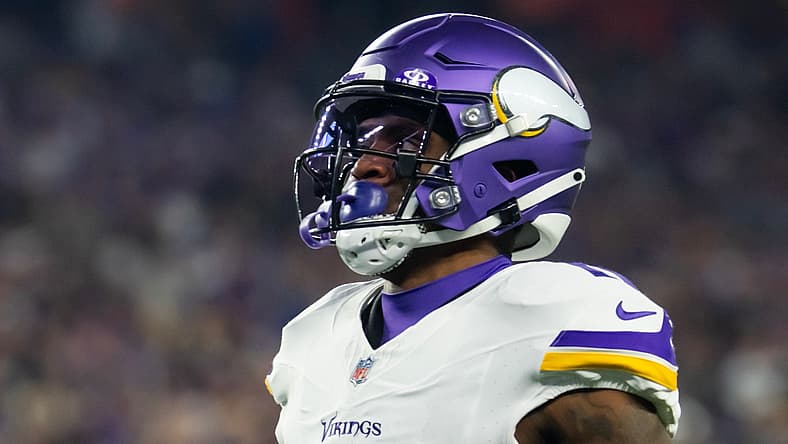 Vikings WR Trent Sherfield in the 2024 playoffs.