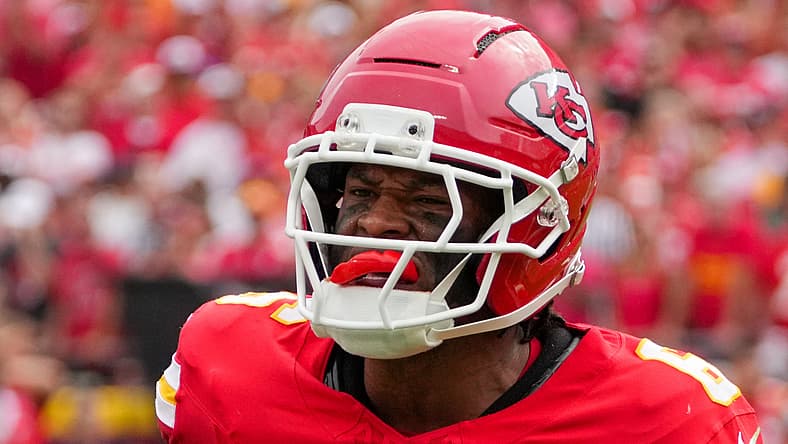 Chiefs safety Bryan Cook against the Eagles in 2025