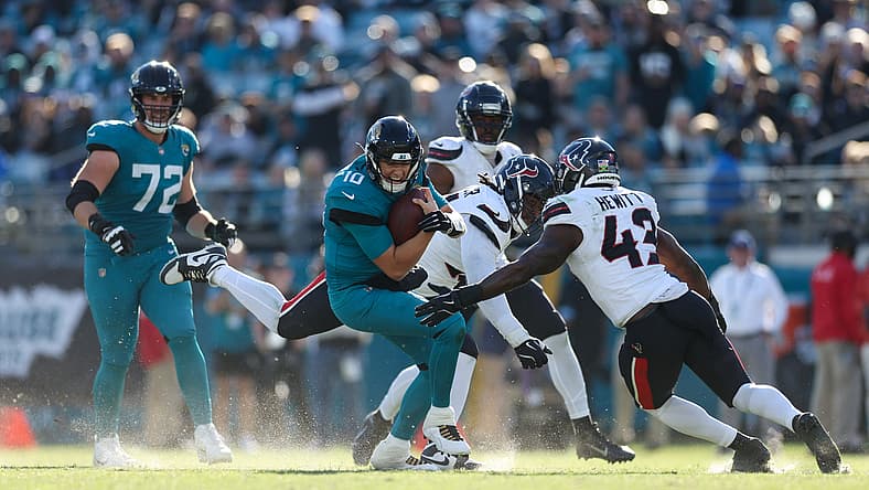 Jaguars Mac Jones in 2024 with Jaguars.