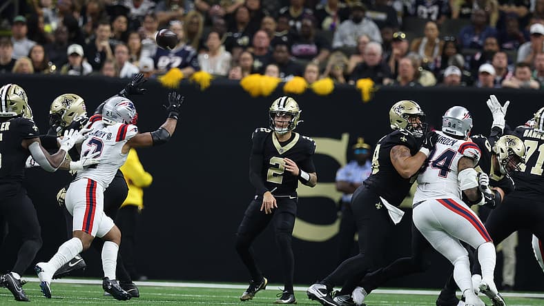 Saints QB Spencer Rattler in 2025
