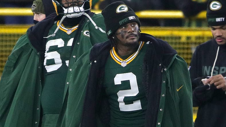 Malik Willis with the Packers in 2025
