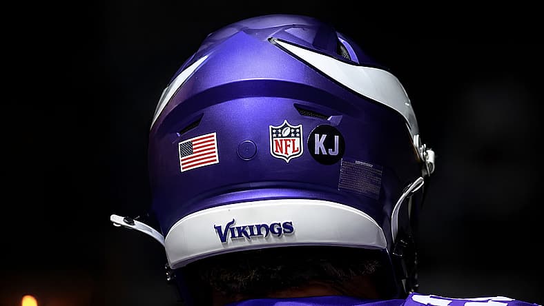 Dillon Bell appears in Vikings offseason media after joining the team.