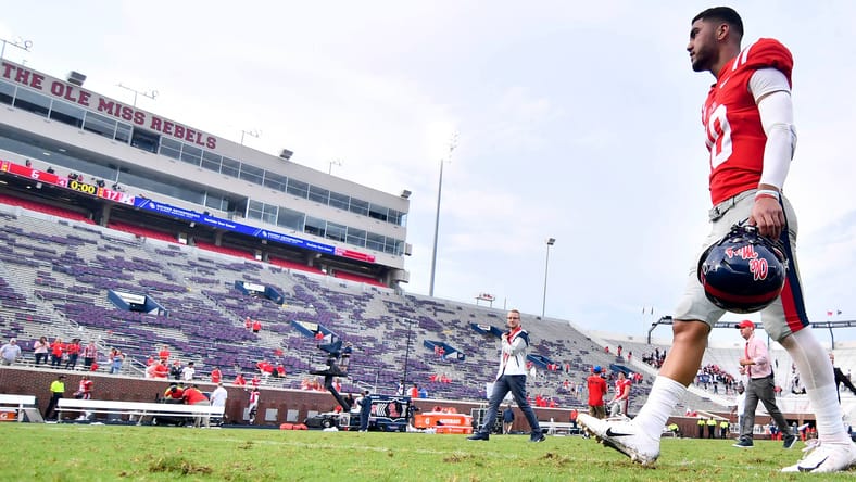 Ex-Vikings QB Jordan Ta'amu in college at Ole Miss.