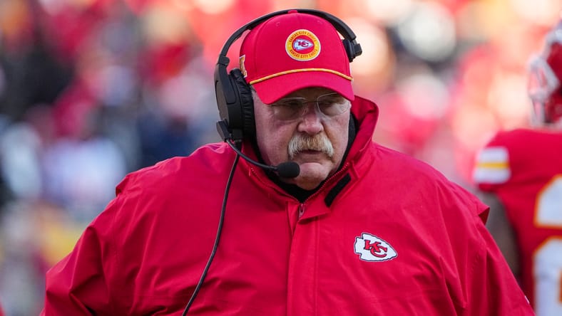 Chiefs HC Andy Reid during the 2024 season.