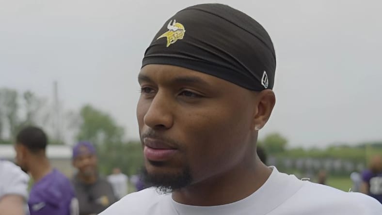 Vikings cornerback Isaiah Rodgers in the summer of 2025.