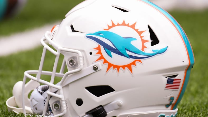 Miami Dolphins helmet in 2021.