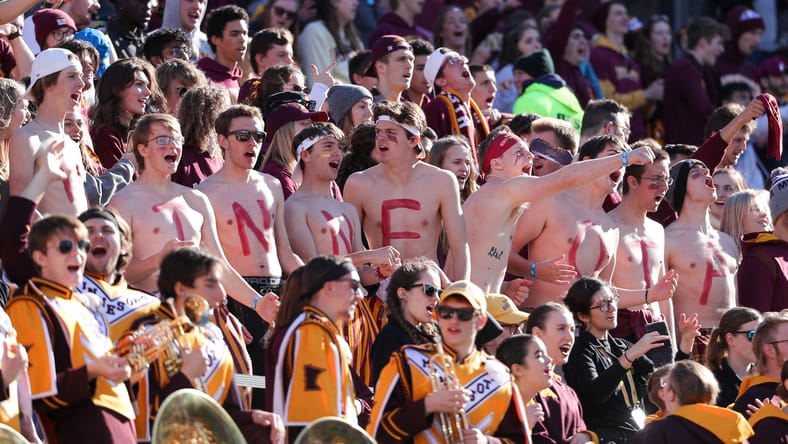 Minnesota Golden Gopher fans in 2021.