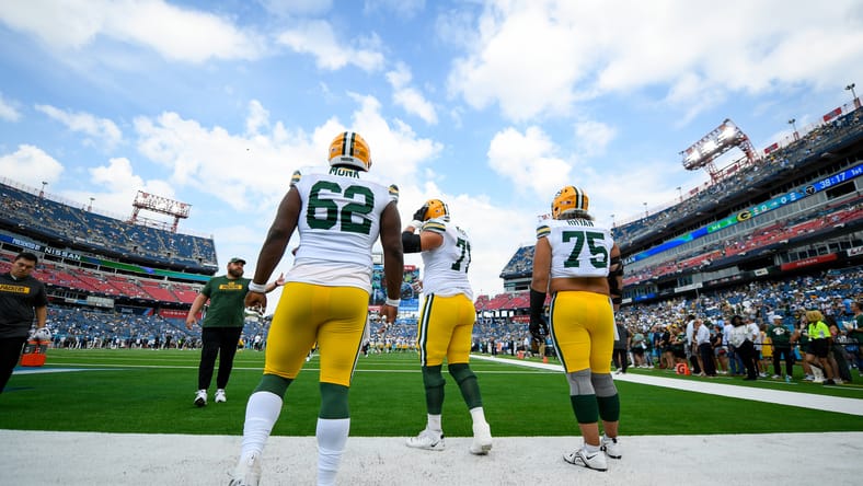 OL Jacob Monk for the Packers.