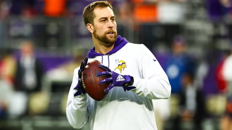 Vikings WR Adam Thielen in 2019 as Minnesota secured a Wildcard playoff berth that season.