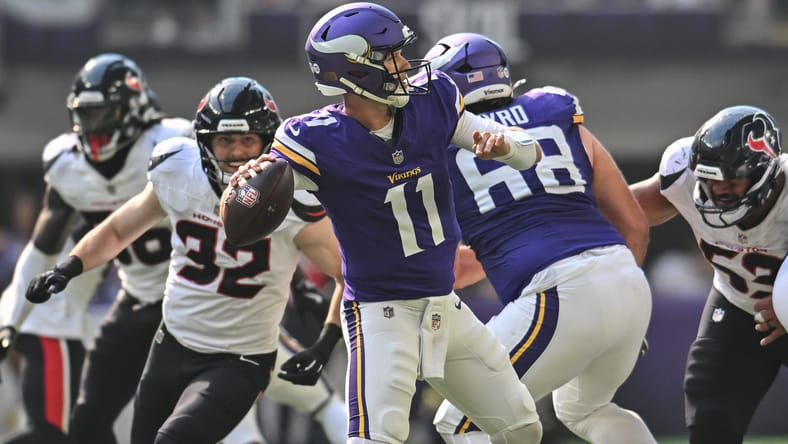 Vikings QB Brett Rypien in the preseason.