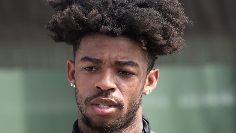 Browns CB Greg Newsome II at training camp in 2025