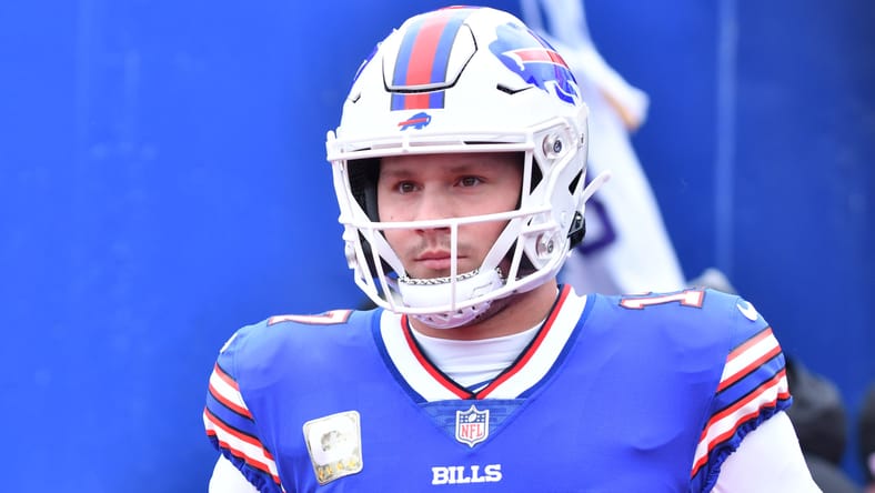 Josh Allen in 2022 against the Minnesota Vikings.