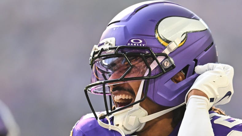 Vikings Kahlef Hailassie in the 2025 preseason.