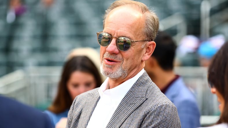 Twins owner Jim Pohlad in 2019, a neighbor of the Vikings 