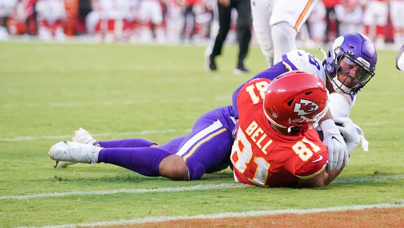 Vikings LB Blake Lynch in 2021.
