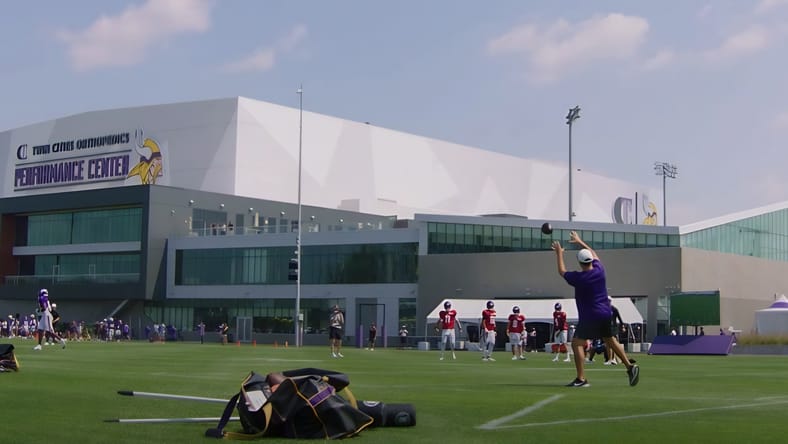 TCO Performance Center during Vikings-Patriots joint practice.