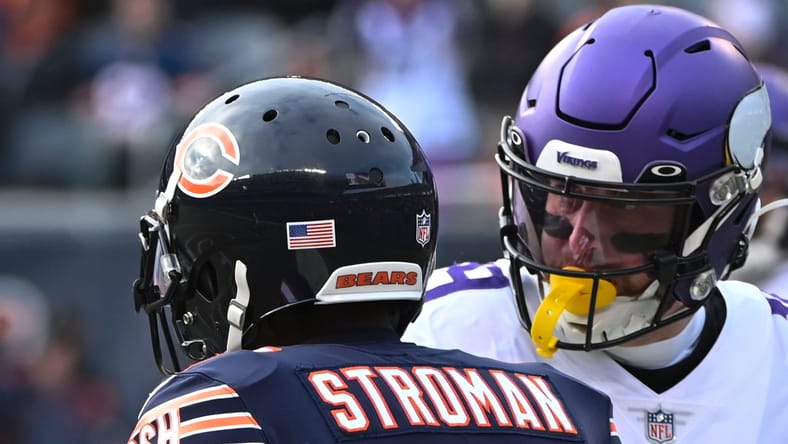 Adam Thielen, Vikings WR, at the Chicago Bears in the 2022 season.
