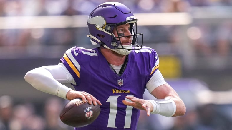 Vikings QB Carson Wentz in 2025
