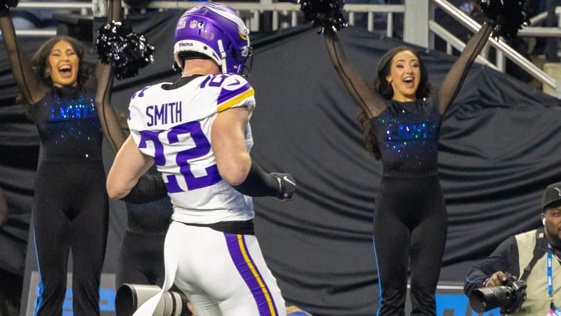 Vikings safety Harrison Smith in the 2024 playoffs,