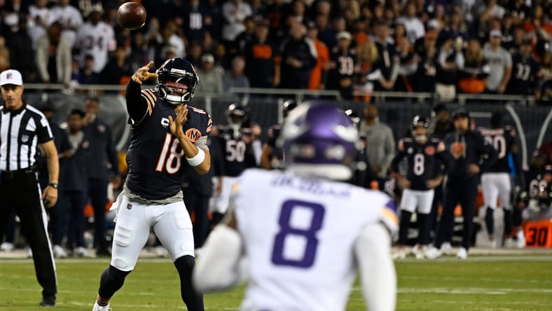 Caleb Williams against the Vikings in Week 1 of 2025