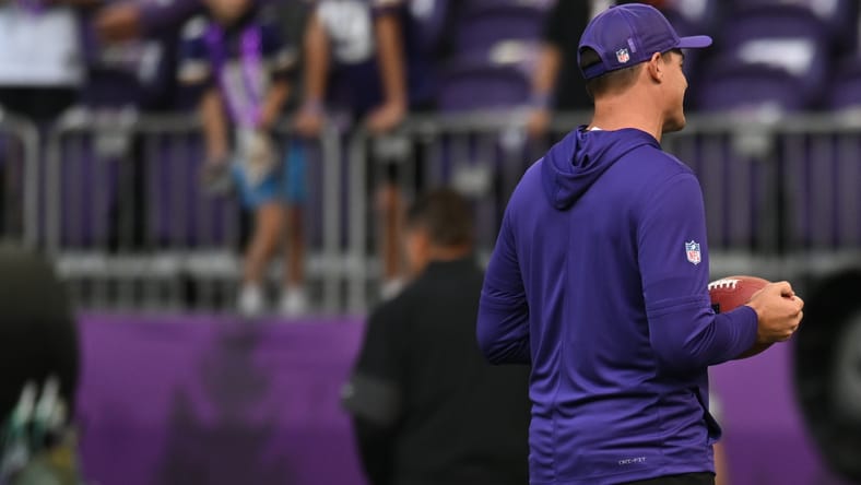 Vikings head coach Kevin O'Connell in 2025 against the Bengals