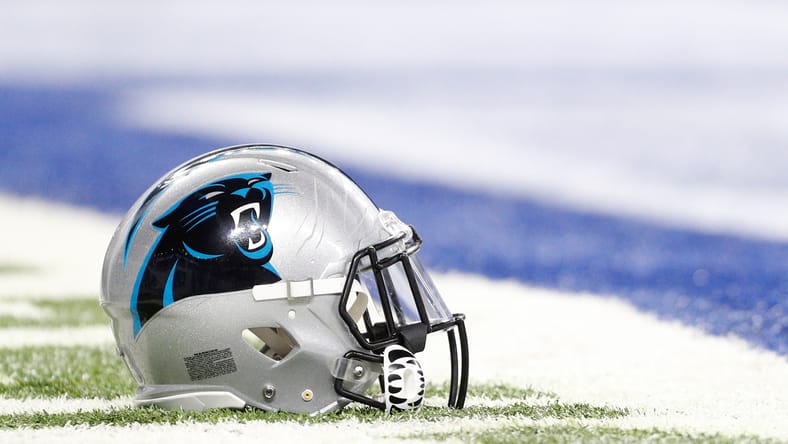 Panthers helmet in 2017.