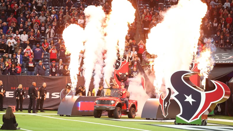 Introductions at a Houston Texans game