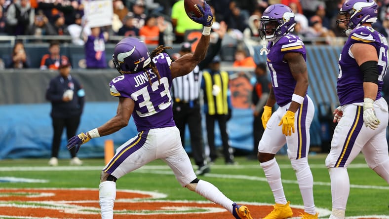 Vikings RB Aaron Jones in 2024.