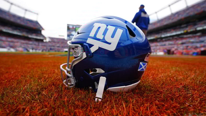 New York Giants helmet in 2025