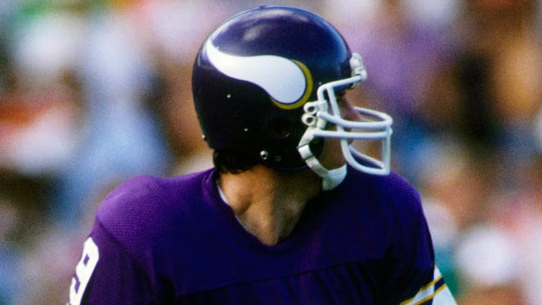 Vikings QB Tommy Kramer in 1982 against the Miami Dolphins