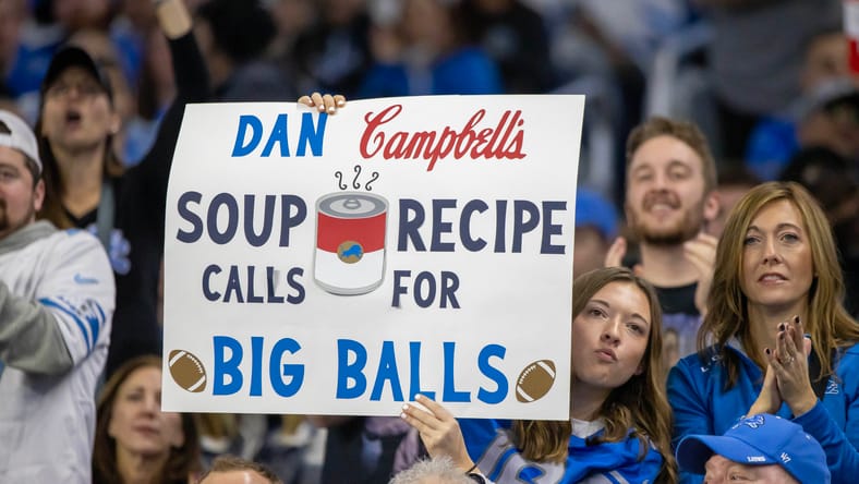 Lions fans in 2024 against the Vikings