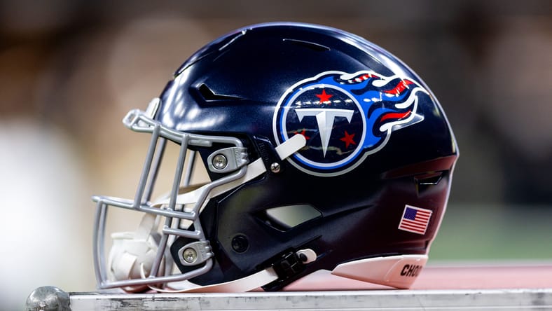 A Tennessee Titans helmet in 2024