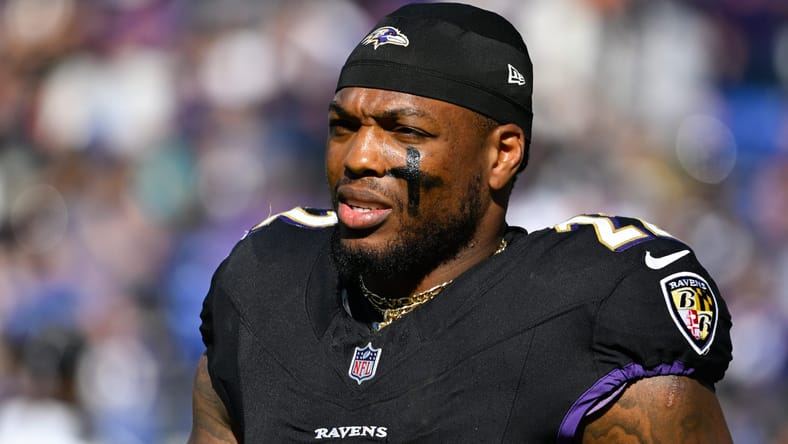 Derrick Henry, Ravens RB, in IOctober 2025