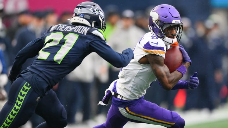 Vikings WR Jordan Addison against the Seahawks in 2024