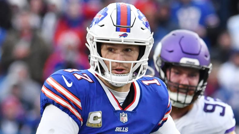 Josh Allen against the Vikings in 2022