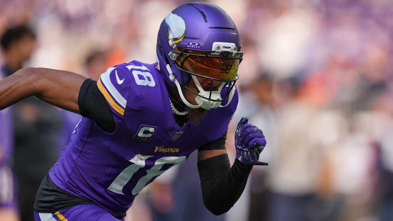 Vikings WR Justin Jefferson in 2025 against the Bears