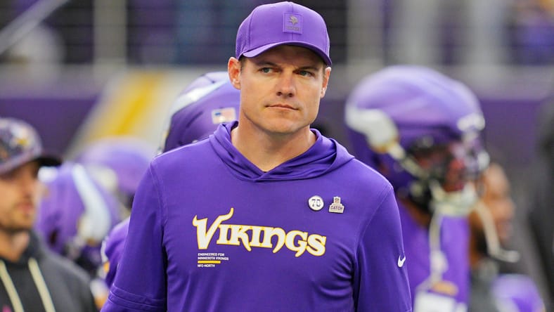 Kevin O'Connell, Vikings head coach, in 2025