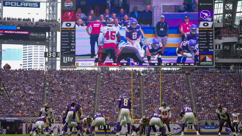 Vikings QB Kirk Cousins in Week 1 of 2023.