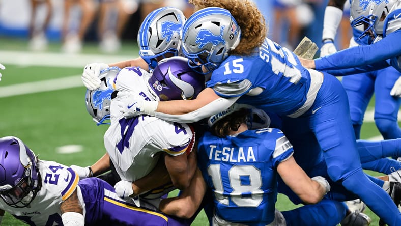 Vikings WR Myles Price in 2025 at the Lions.