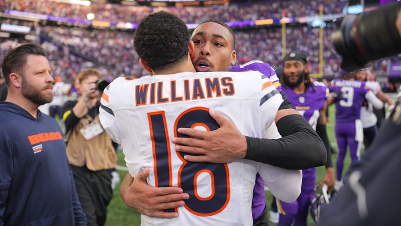 Caleb Williams and Justin Jefferson in an NFC North showdown