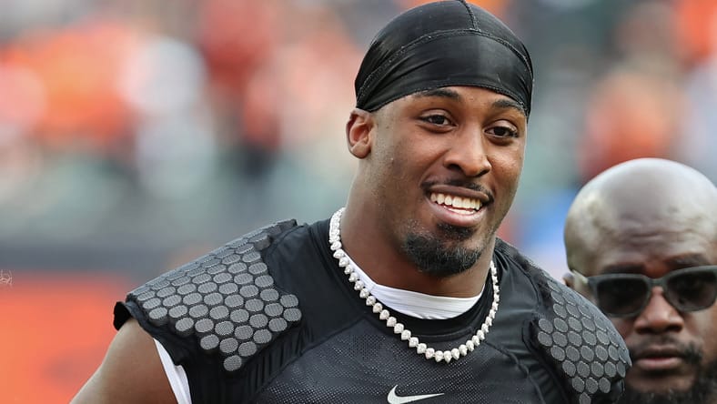 Jets RB Breece Hall in 2025 at the Bengals