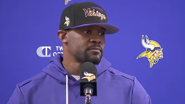 Vikings DC Brian Flores in December 2025